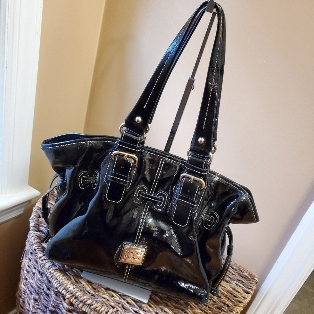 Dooney & Bourke Black Patent Leather Bag